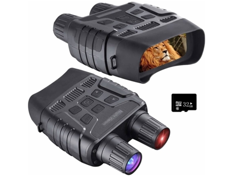 YIZHOOD Gafas de visión nocturna Binoculares de visión nocturna de 10,8 x 31 mm Imagen 1080P con tarjeta TF de 64G Cámara con pantalla LCD de 4 pul...