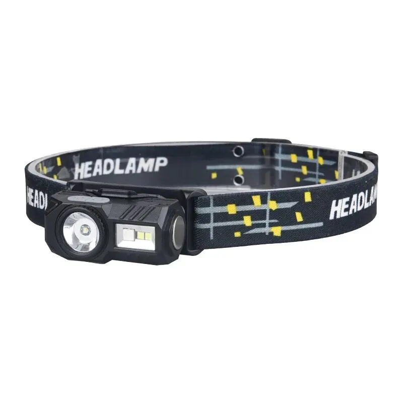 Mini Linterna Frontal Cob Dual - Sensor - Clip Para Sombrero - 5 Modos De Iluminación - Exterior - Linterna Frontal Con Sensor