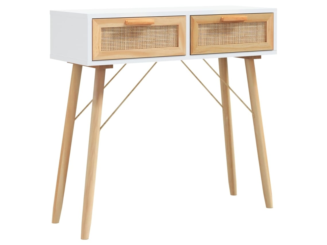 Mesa Consola VIDAXL Blanco Madera contrachapada (80x30x75 cm)
