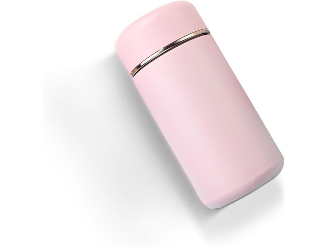 Taza Térmica De Doble Pared De Acero Inoxidable 316, Mini Taza De Viaje Isotérmica Para Café, Leche O Té, Color Rosa, 240 Ml.