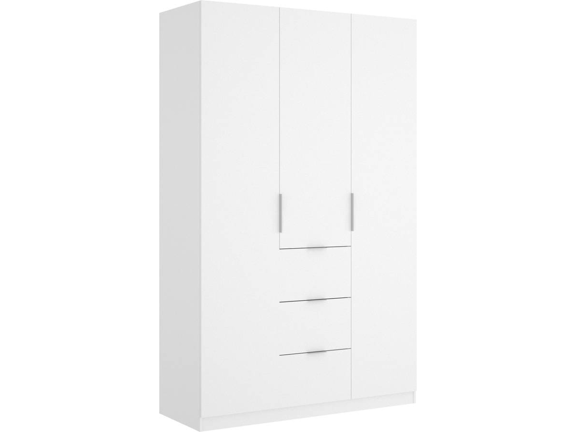 Armario 3 Puertas y 3 Contenedores DKIT Essen (Blanco Brillo - 204x135x52 cm)