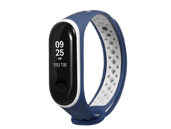 Pulsera deportiva de silicona compatible con Xiaomi Band 25x1x2 cm. Color: Azul Presa.