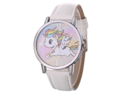 Reloj De Pulsera Analógico De Cuarzo De Aleación Para Parejas, Negocios, Casual, Blanco.
