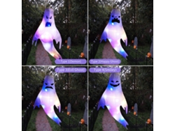 Lámpara Colgante Fantasma Led Para Halloween Batería Decoración Fiesta Jardín Exterior