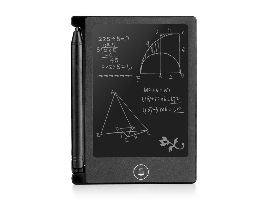 Tableta de dibujo y escritura LCD portátil de 4,4 pulgadas, 8 x 0,6 x 11 cm, color negro
