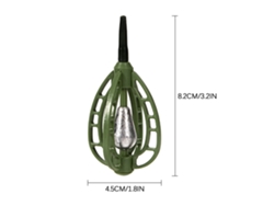 Accesorio De Pesca Abs Con Plomo Para Carpas, Con Alimentador Y Cesta Para Cebo (20 G, 30 G, 50 G)