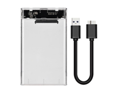 Caja De Disco Duro Móvil Ssd Sata De 2.5 Pulgadas Para Portátil, Usb3.0 Transparente De Alta Velocidad