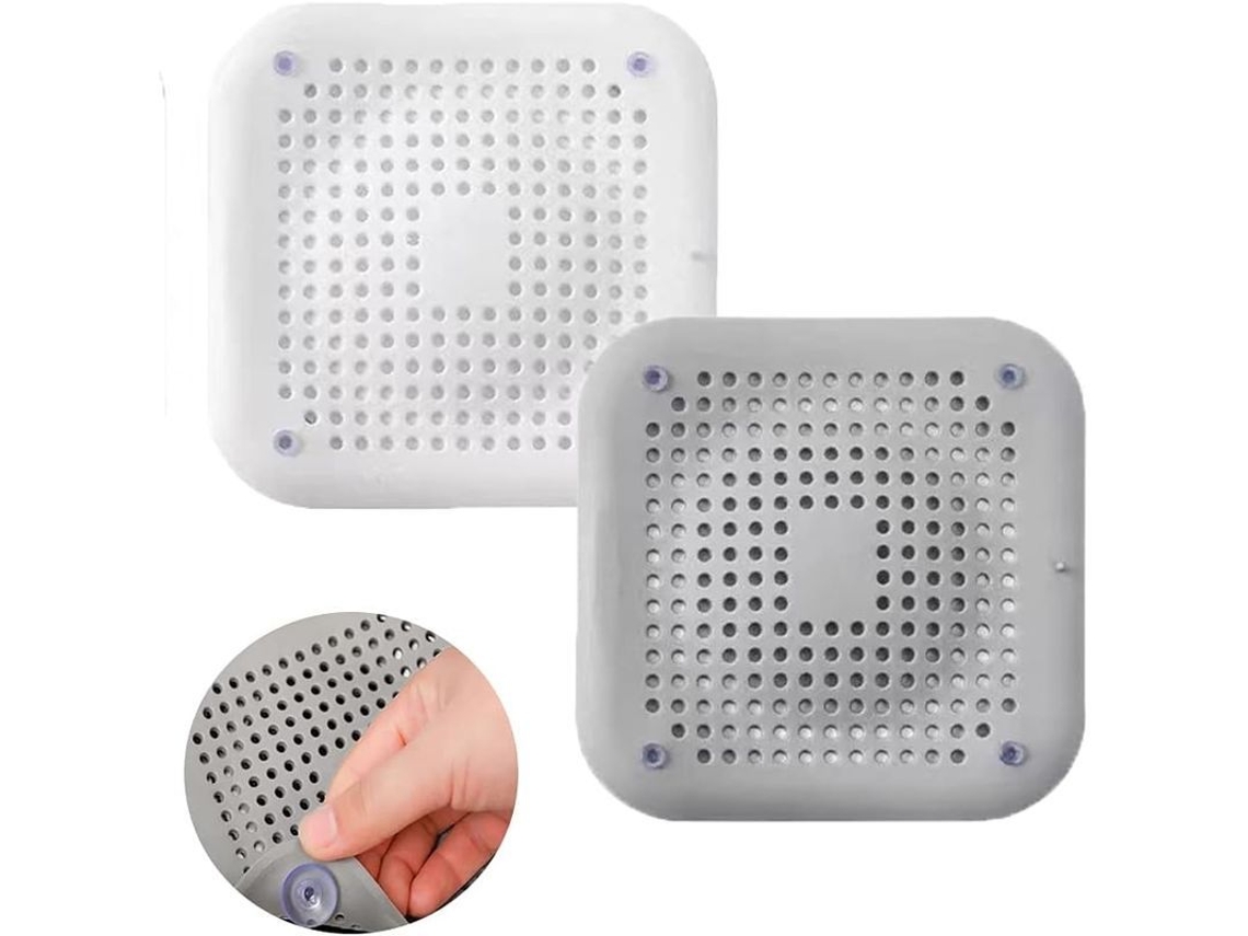 Filtro De Desagüe De 2 Piezas Con Cúpula De Succión - Atrapador De Pelo Para Lavabo Y Bañera