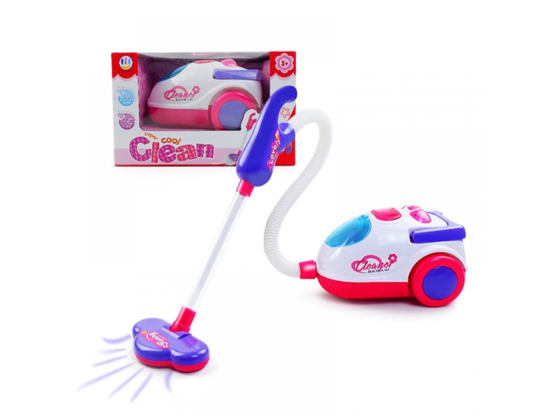 Aspiradora eléctrica infantil en miniatura que también funciona como juguete, con funciones de limpieza que incluyen sonido y luz. Mdug