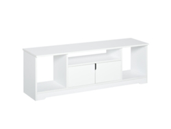 Suporte Tv 42 Pol Armário Portas 3 Nichos 120x30x41 Branco