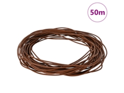 Cordón de cuero marrón claro Ø1 mm x 50 m Cuero HARLANV1
