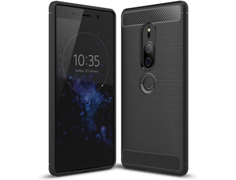 Carcasa Sony Xperia XZ2 Premium Multi4you Gel TPU Carbono Negro