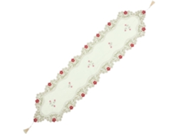 Camino De Mesa Decorativo Bordado Con Flores Para Cocina Y Sala De Estar, Mantel Largo Y Suave.