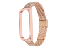 Pulsera De Acero Metálico Para Xiaomi Mi Band 6 Y Mi Band 5 Nfc - Oro Rosa (repuesto)