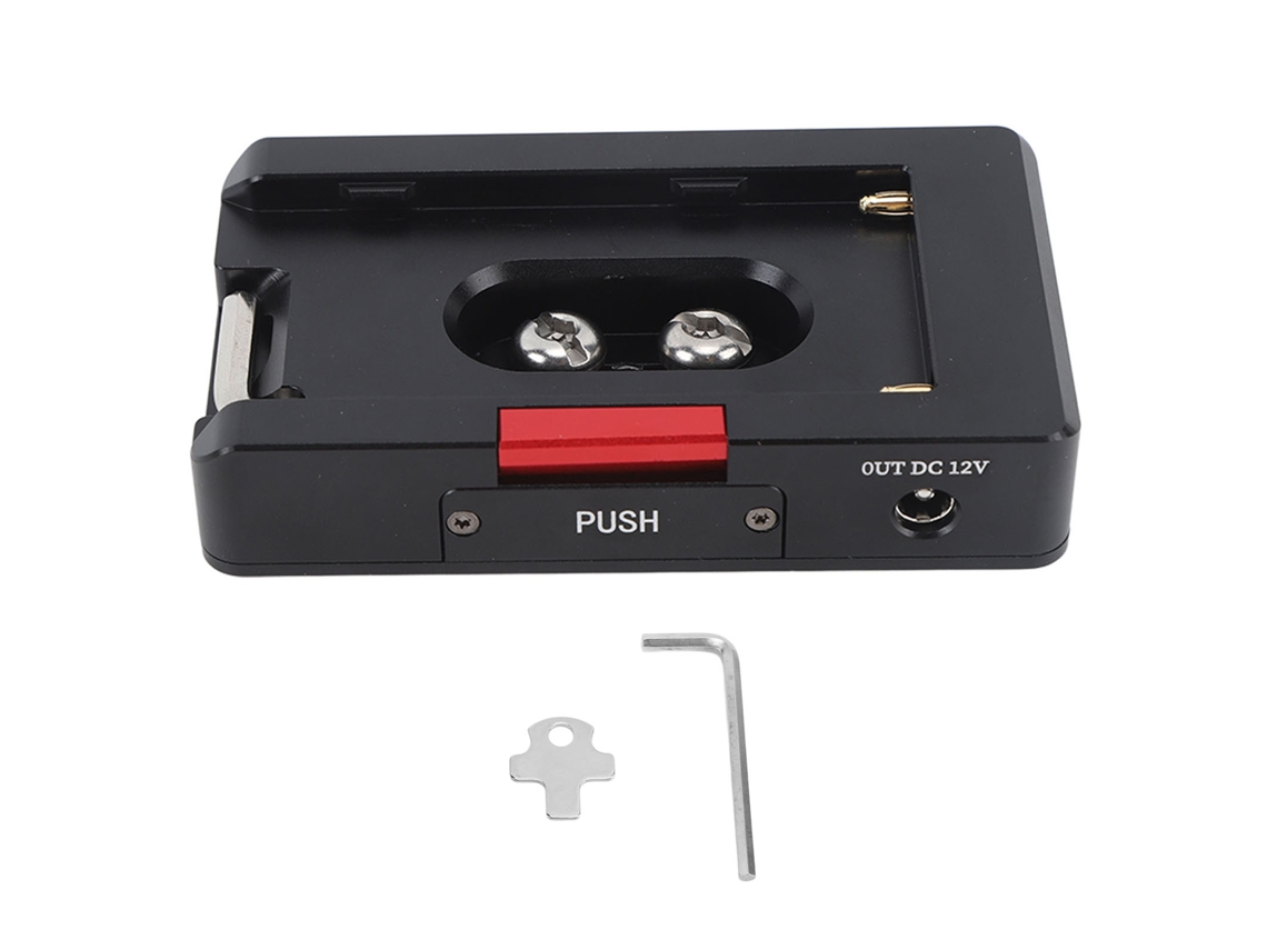 Placa Adaptadora De Batería Np F Antideslizante Con Botón De Autobloqueo Para Cámaras Dslr Y Mirrorless