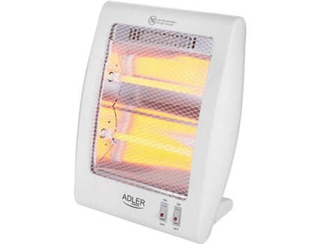 Adler 7709 Estufa de cuarzo radiador calefactor infraroja 2 elementos niveles temperatura sistema seguridad 400 800w ad7709 800 400800w