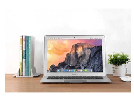 Suporte de alumínio para laptop para mesa, suporte vertical ajustável para laptop Plata