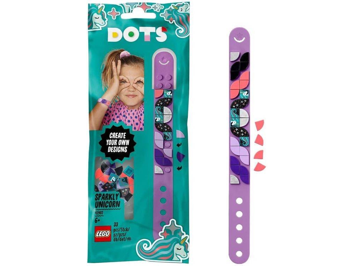LEGO DOTS: Pulseira Sparkly Unicorn (Idade Mínima: 6 - 33 peças)