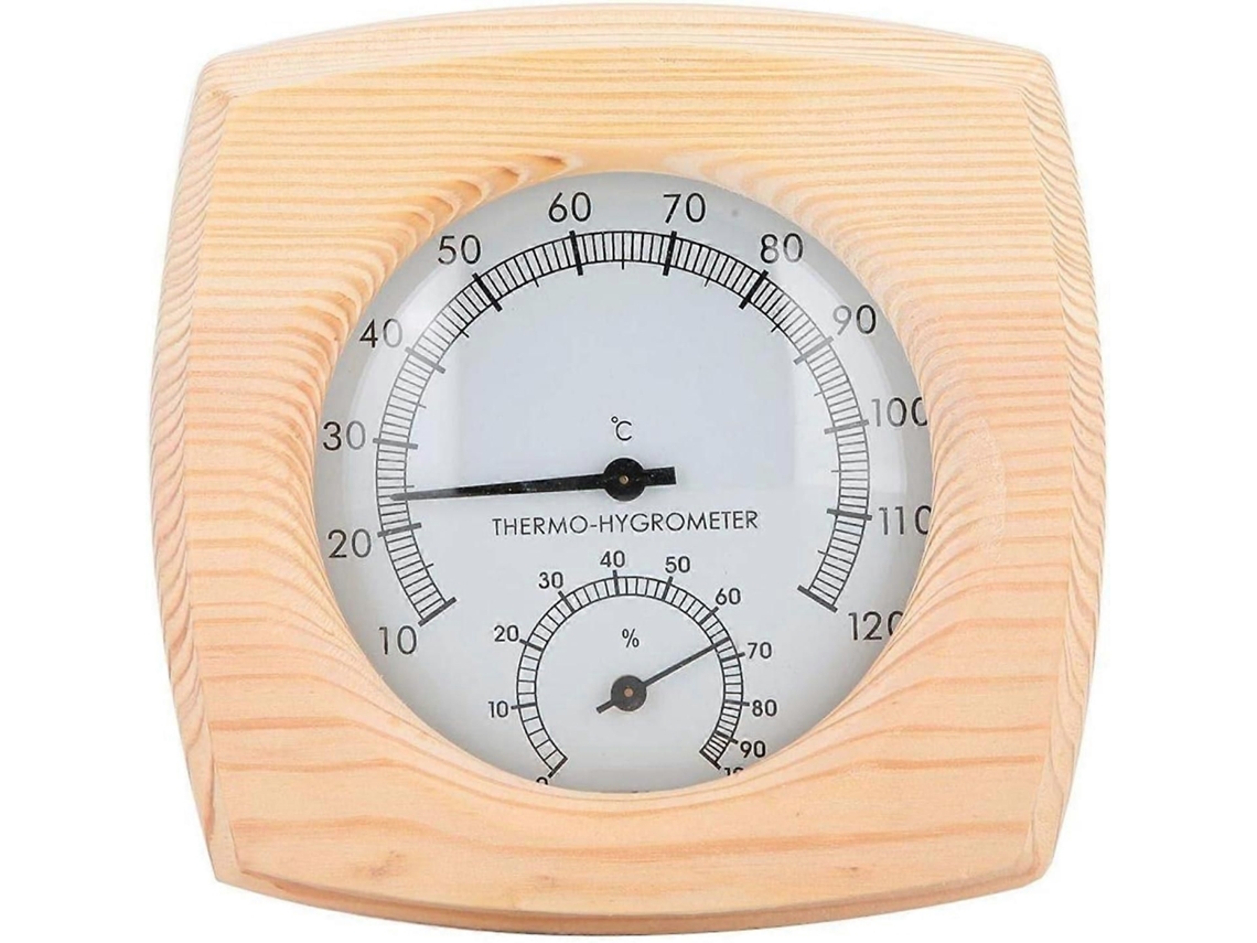 Termómetro e hidrómetro digital de metal para sauna, higrómetro, accesorio para sala de sauna (1 unidad) GOKOCO
