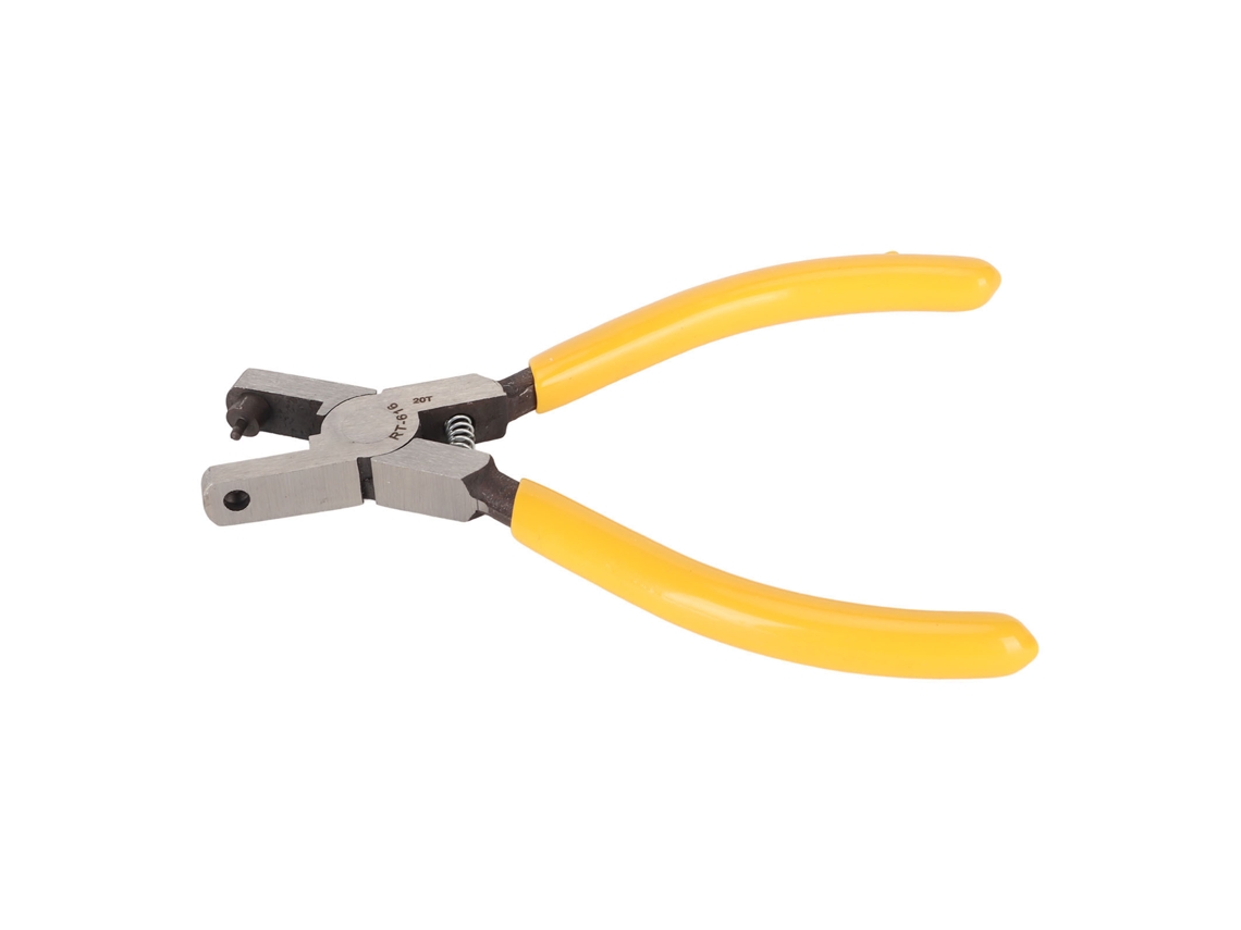 Alicates Perforadores Universales De 2,0 Mm Para Pulseras De Cuero Con Resorte Y Mango Antideslizante, Acero Aleado.