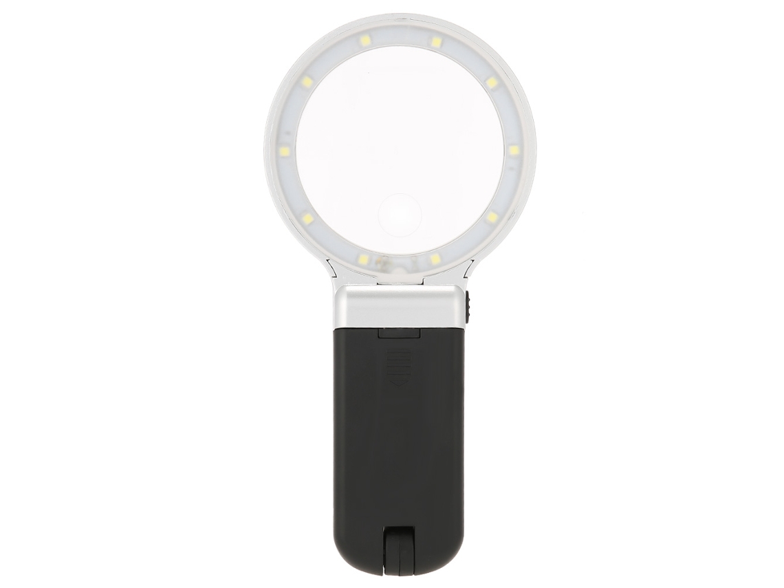 Lupa Led Portátil Con Aumento De 3x Y 10 Led Para Lectura, Escritorio U Oficina.