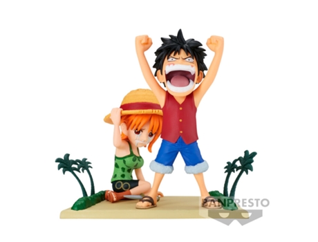 Figura Luffy & Nami WCF Log Stories One Piece 7CM BANPRESTO