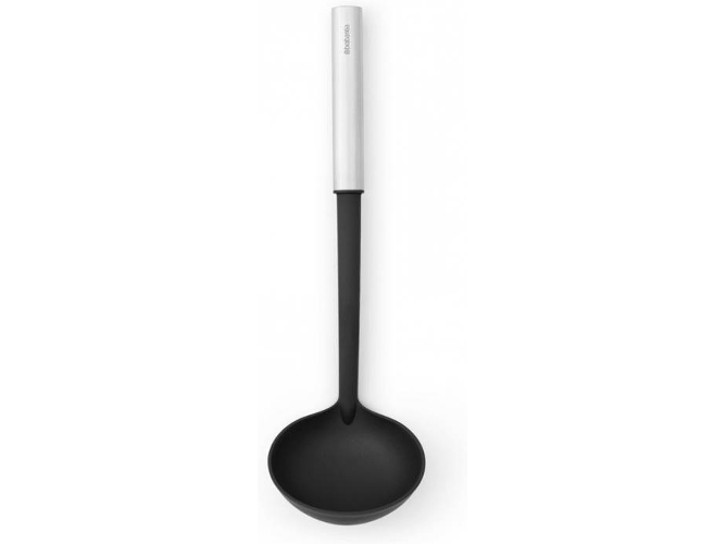 Cuchara para Servir BRABANTIA 250620 Inox/Nylon Cucharón de Sopa (0,35 kg - 9,8 x 8,1 x 33,5 cm)