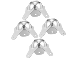 4piezas Protector Esquinas Metal Forma Bola Prueba Golpes