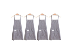 Delantales De Cocina Ajustables Para Hombre Y Mujer, De Material Suave Y Resistente A Las Manchas, Con Bolsillos Para Herramientas, Versátiles Para Co