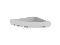 Estante de pared para baño innovador, estante triangular, estante de almacenamiento para baño, gris