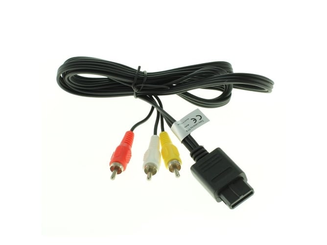 Cable Nintendo SNES/Super Nintendo/Super Famicom/Nintendo 64/GameCube Negro