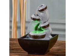 Fuente de Agua ZEN'LIGHT Kara (Gris - 13x12x18 cm - Resina)