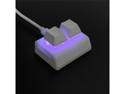 Teclado de programación de 2 macros RGB, mini teclado para juegos, dibujo, interruptor rojo, teclado para juegos OSU personalizado Everley891