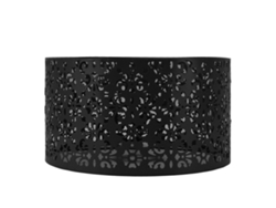 2026-lámpara De Mesa Con Toldo De Hierro Hueco Exquisito Decorativo Para Lámparas De Pie Candelabros E27 E14 Negro