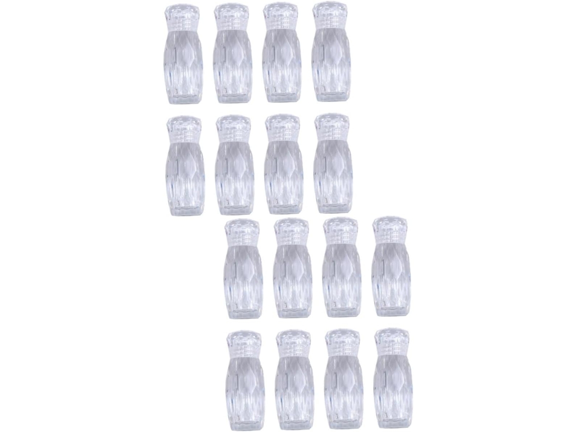 Kit De Maquillaje De Viaje De 16 Piezas Con Envases De Vidrio Para Terrarios Y Lociones.