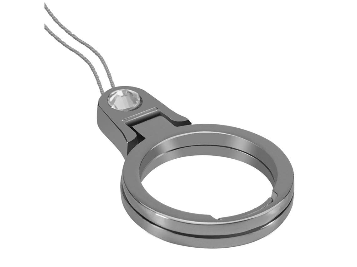 Soporte De Anillo Metálico Para Teléfono Móvil Con Cable 2 En 1, Anticaídas, Antideslizante, Universal.