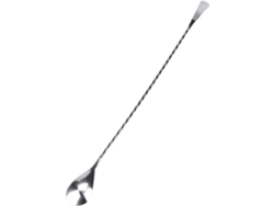 Cuchara de barra de acero inoxidable con tenedor para mezclar cócteles y bebidas mixtas - Gokoco