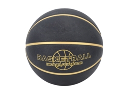 Bola De Basquete De Borracha Preta Para Treino Adolescente, Partículas Grandes, Fácil Grip, Tamanho 5 (22.6cm)