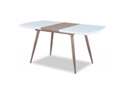 Mesa Extensible Sevilla (Madeira e Branco) DUDECOR
