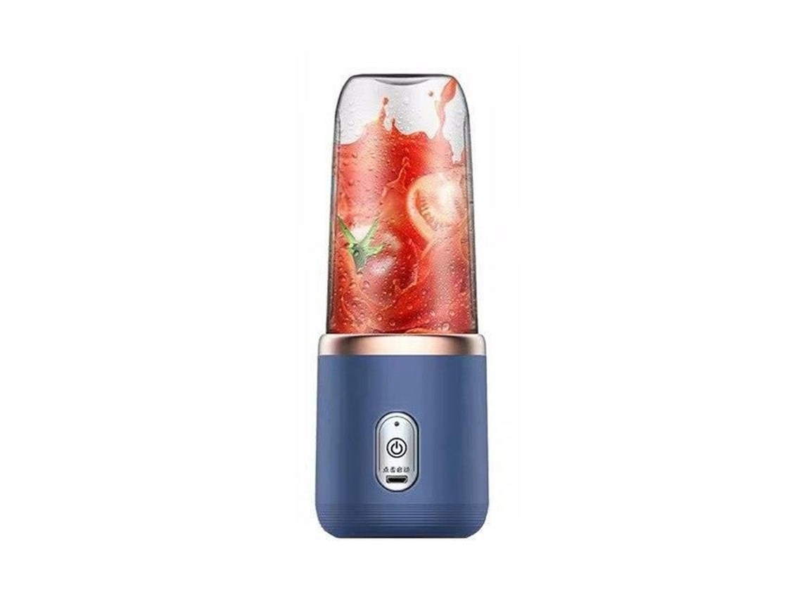 Mini Exprimidor, Taza Individual Azul - Exprimidor De Cítricos Eléctrico Portátil De 300 Ml con Carga USB para Jugo De Frutas, Limón, Orán YWEI