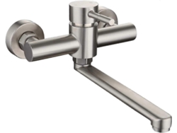 Grifo mezclador de pared para fregadero en acero inoxidable Nostalgia88