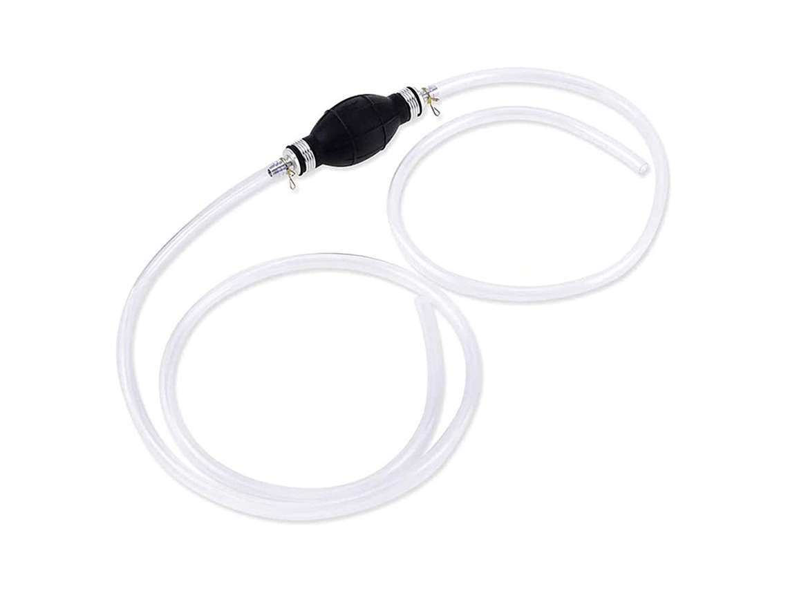 Bomba manual para trasvasar líquidos como agua, gasolina, diésel o mezclas de aceite. Ideal para los sectores de automoción y motocicletas.