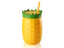 Taza De Plástico Con Pajita, Con Forma De Fruta, De Dos Capas, Aislante Del Frío, A Prueba De Fugas, De 300 A 500 Ml, Ideal Para El Verano.