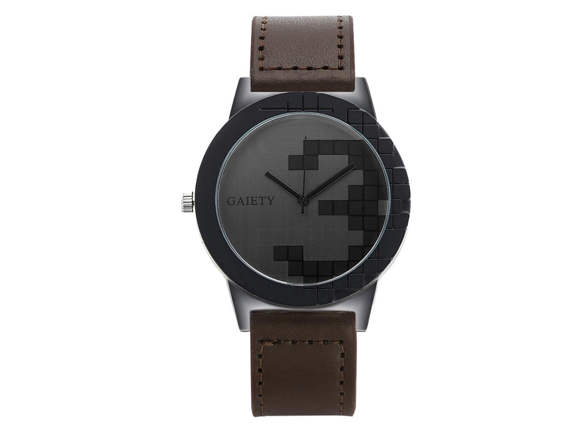 Reloj De Pulsera Naviforce Para Hombre, A La Moda, Con Correa De Pu Impermeable Gris.
