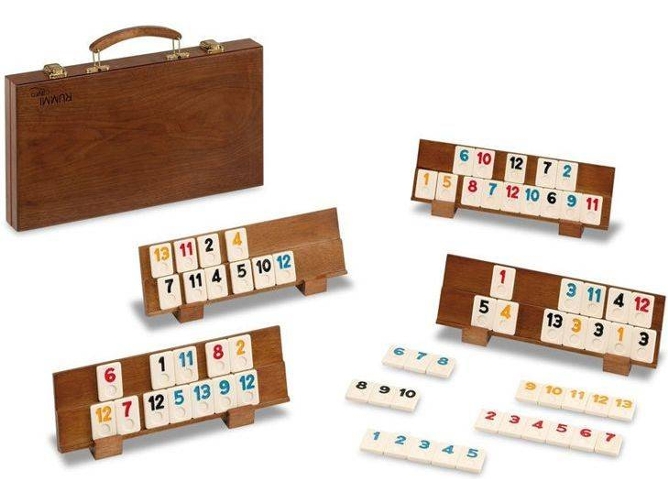 Juego de Mesa CAYRO Maletin Rummi Classic Plus Madera