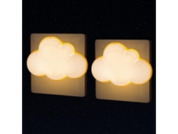 Luz Nocturna Nube 4 Uds, Led Enchufe, Pared
