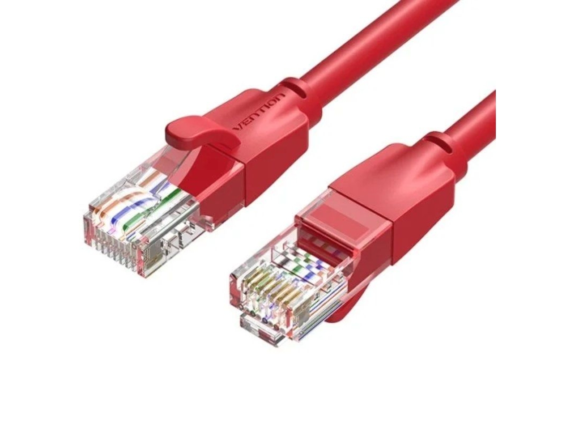 Cable de Red Rj45 Utp VENTION Iberf Cat.6/ 1M/ Rojo