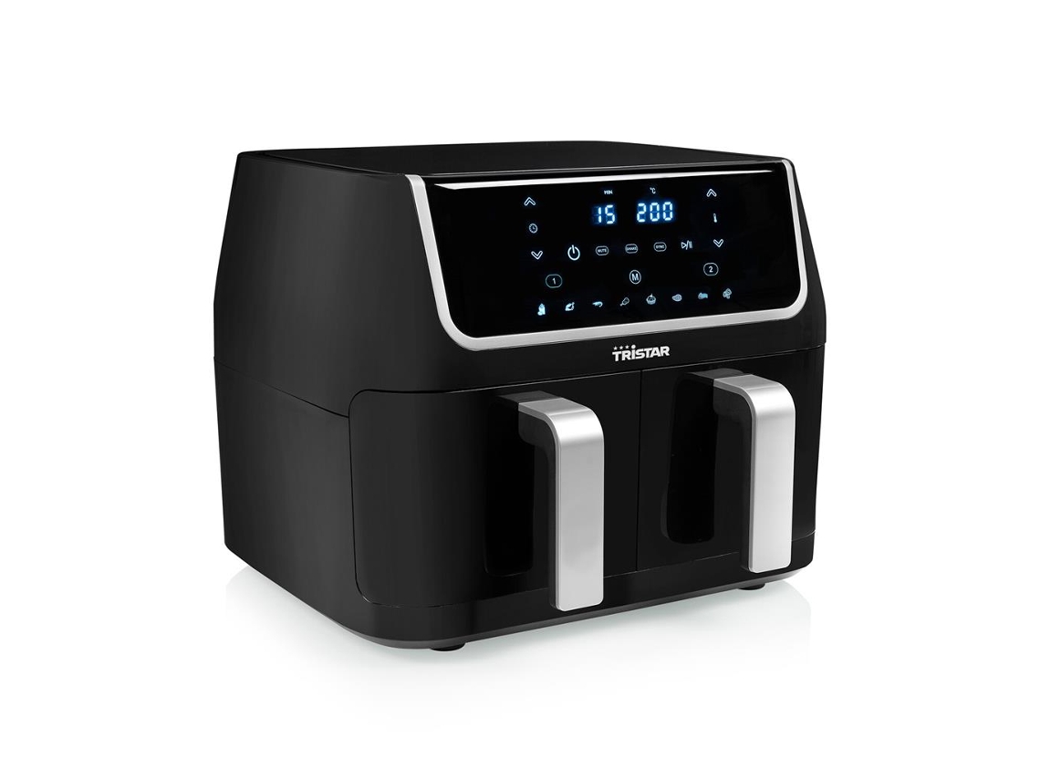 FR-6970 fritadeiras Duplo 9 l Independente 1800 W Frigideira a ar quente Preto TRISTAR