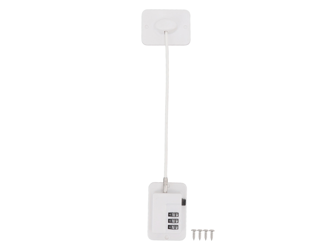 Cerradura De Seguridad Infantil Con Cable Y Combinación, Cerradura Estable Para Refrigerador Y Armario Con Tornillos.