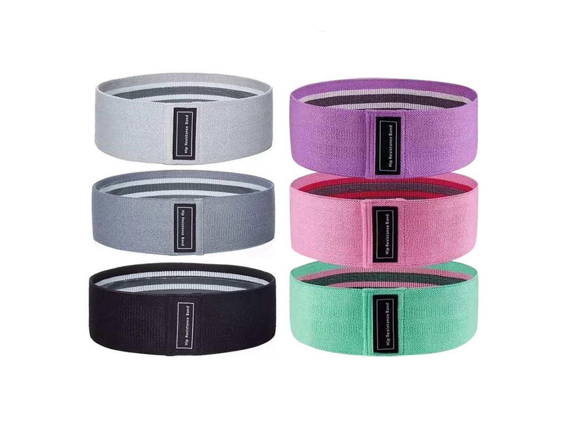Bandas de resistencia ZYBLSSBB, 6 unidades, 8 cm de ancho, para Pilates y entrenamiento de fuerza.